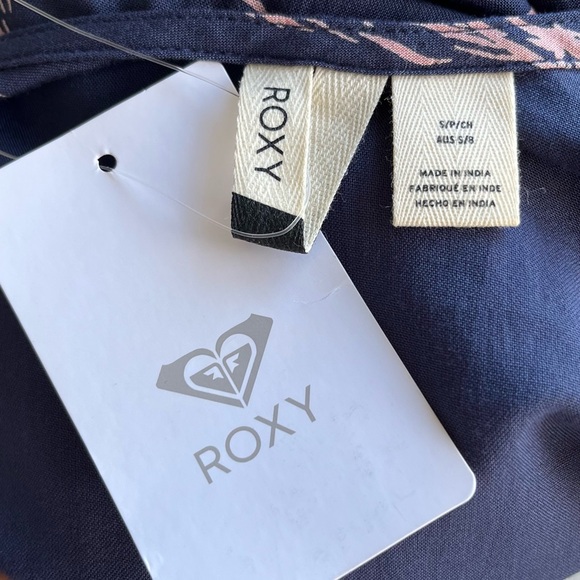 Roxy Navy and Pink Floral Mini Dress - Picture 2 of 8